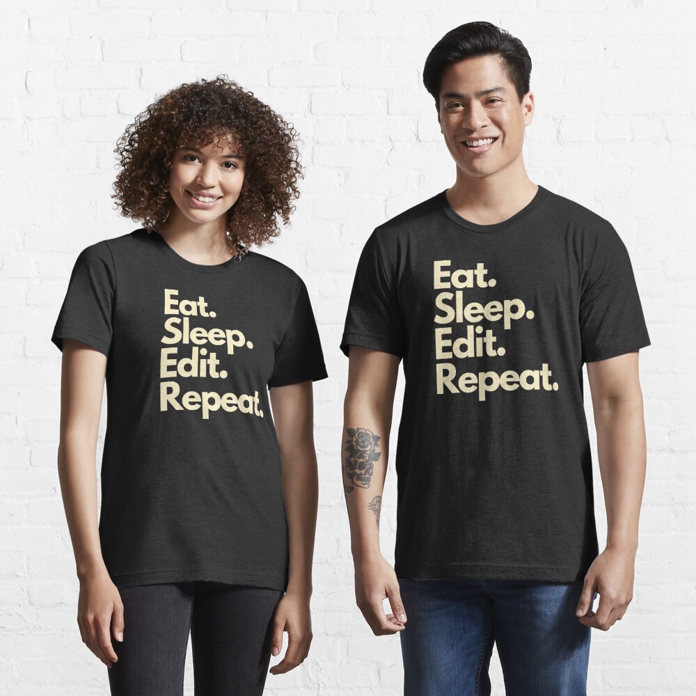 Eat Sleep Edit Repeat | Art Board Print