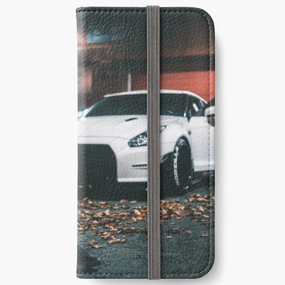 two men in masks with a white nissan gtr r36 Art Board Print for