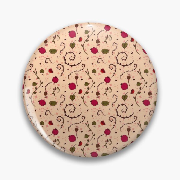 Item preview, Pomegranate  floral artwork pattern  designed and sold by Anastasia Toska.