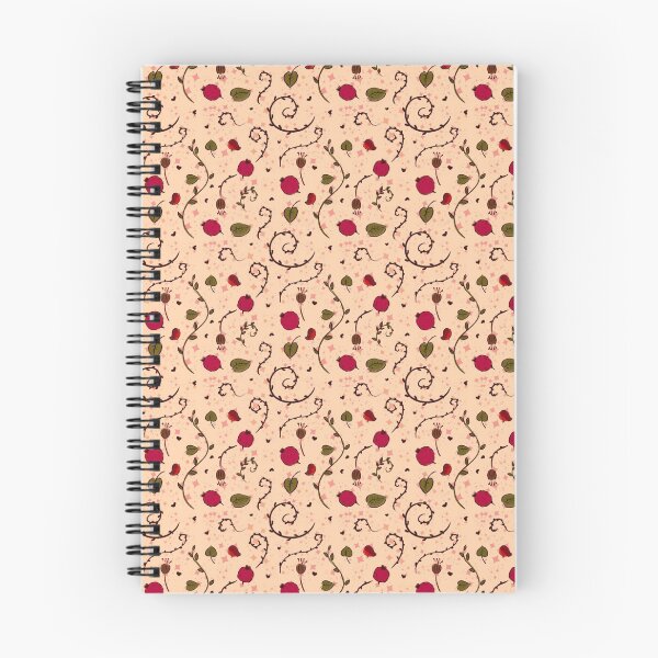 Item preview, Pomegranate  floral artwork pattern  designed and sold by Anastasia Toska.