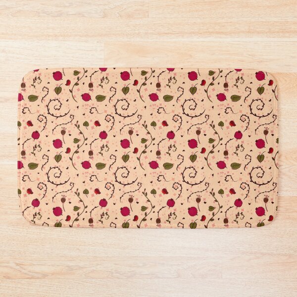 Item preview, Pomegranate  floral artwork pattern  designed and sold by Anastasia Toska.