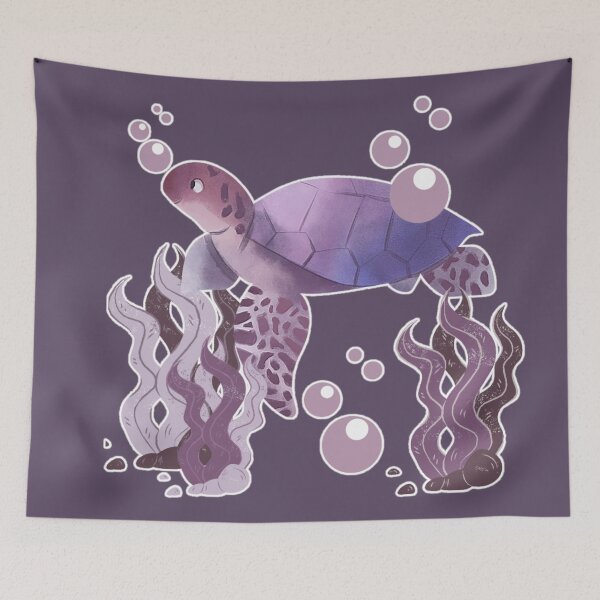 Item preview, Violet tortoise (Light mode) designed and sold by MarineTreasury.