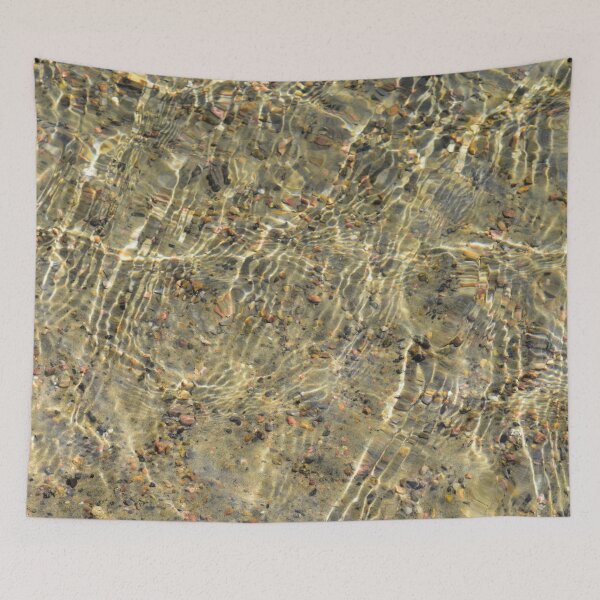 Item preview, Shallow pebbles in water designed and sold by GrannysGarage.