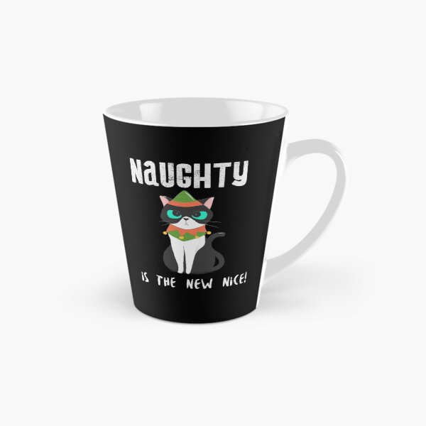 Item preview, Naughty is the New Nice Angry Cat designed and sold by Zurickdesigns.