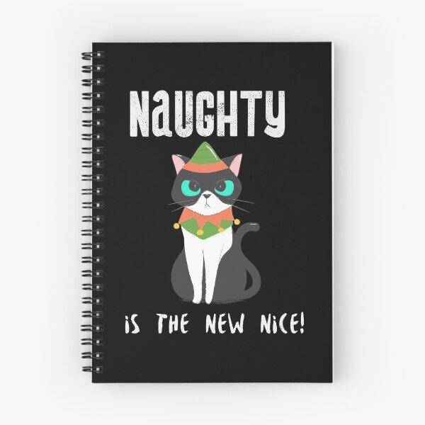 Item preview, Naughty is the New Nice Angry Cat designed and sold by Zurickdesigns.