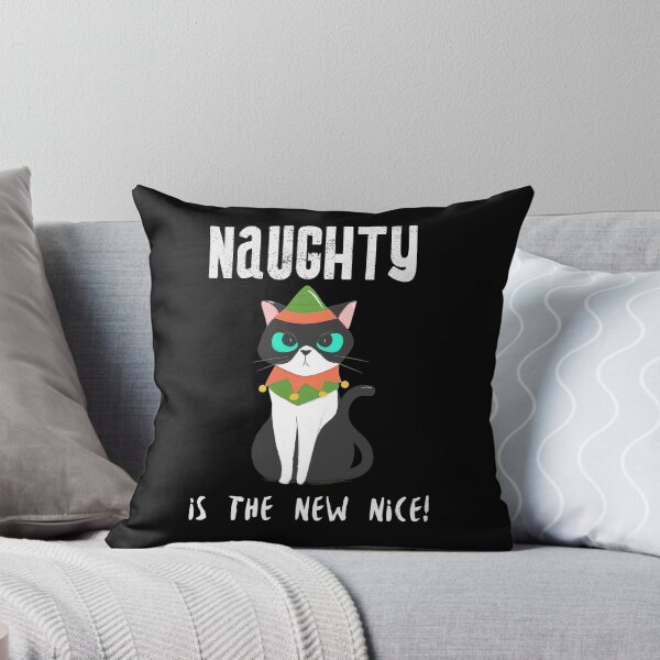 Item preview, Naughty is the New Nice Angry Cat designed and sold by Zurickdesigns.