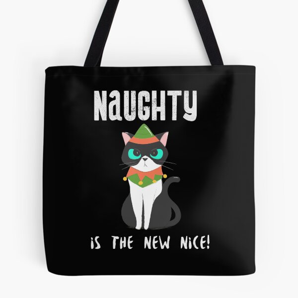 Item preview, Naughty is the New Nice Angry Cat designed and sold by Zurickdesigns.