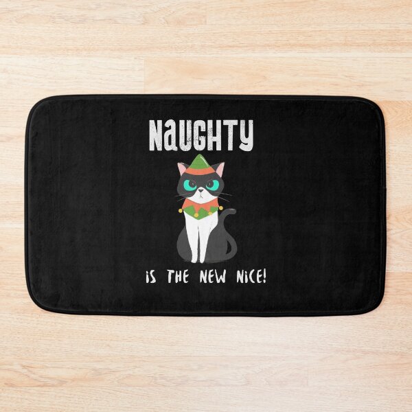 Item preview, Naughty is the New Nice Angry Cat designed and sold by Zurickdesigns.