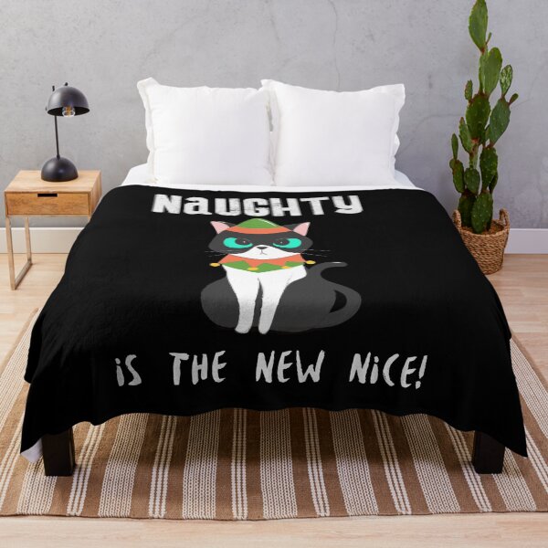 Item preview, Naughty is the New Nice Angry Cat designed and sold by Zurickdesigns.