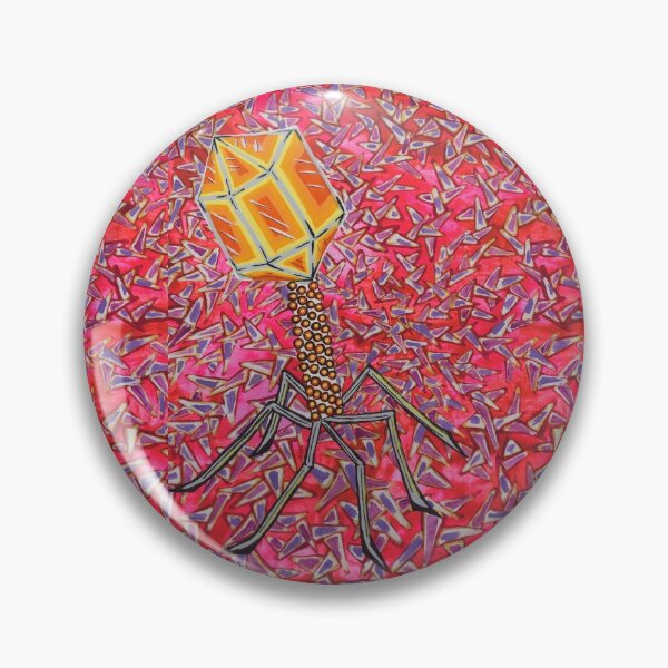 Item preview, Bacteriophage - acrylic on canvas designed and sold by Osher-BioArt.