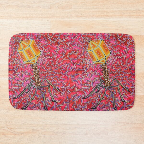 Item preview, Bacteriophage - acrylic on canvas designed and sold by Osher-BioArt.
