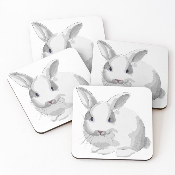 Item preview, Watercolor Bunny Rabbit Illustration  designed and sold by nicolegagz.