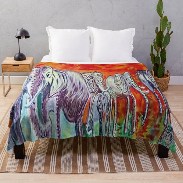 Item preview, Elephants setting sun designed and sold by ThereseLyssia.