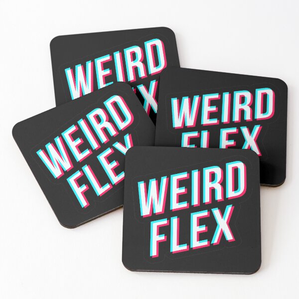 Item preview, weird flex bro Meme Sticker Design glitch effect 3d Tik tok Style designed and sold by hendeJens.