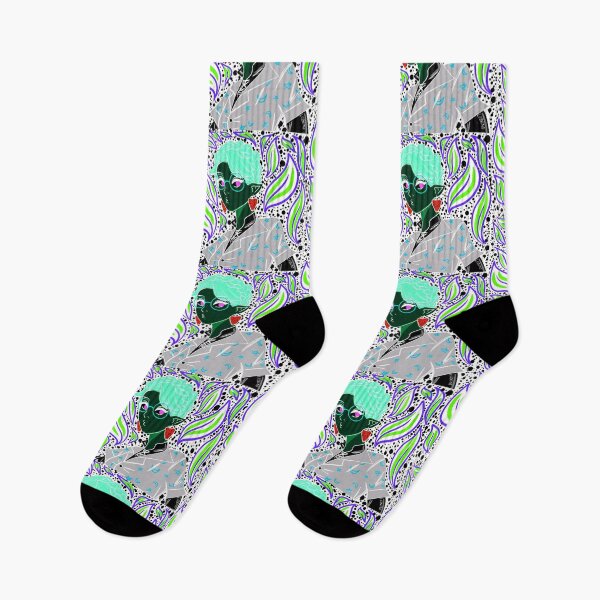 Item preview, green dark elf in witchcraft magic pattern ecopop designed and sold by jorgelebeau.