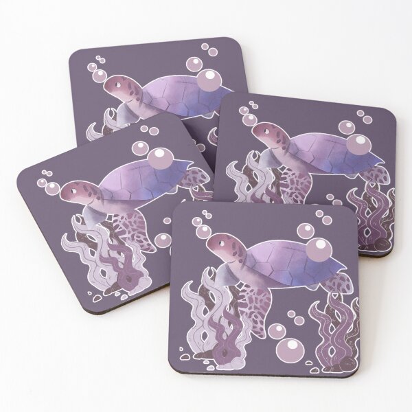 Item preview, Violet tortoise (Light mode) designed and sold by MarineTreasury.