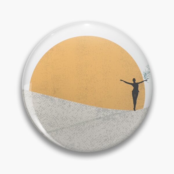 Item preview, Minimalist Illustration Grey World Orange Sun designed and sold by A. P..