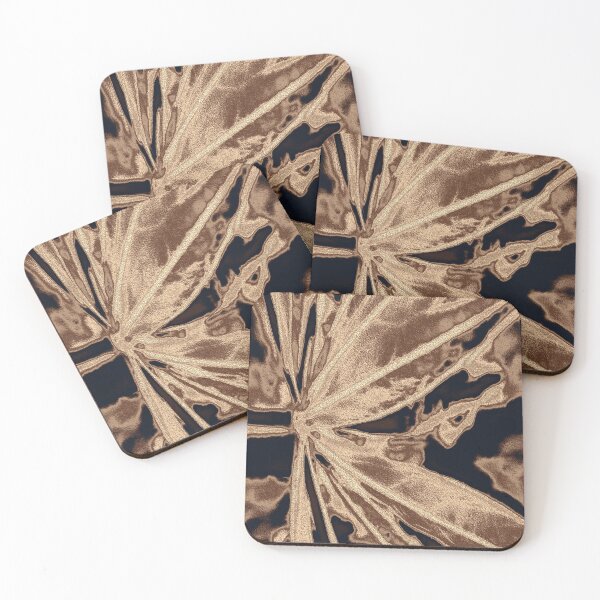 Item preview, Elegant lupine leaf - platinum gold designed and sold by SulkaCreative.