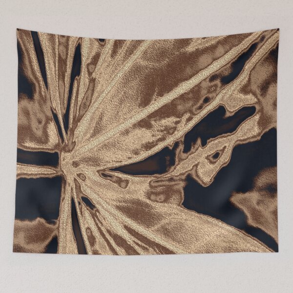 Item preview, Elegant lupine leaf - platinum gold designed and sold by SulkaCreative.