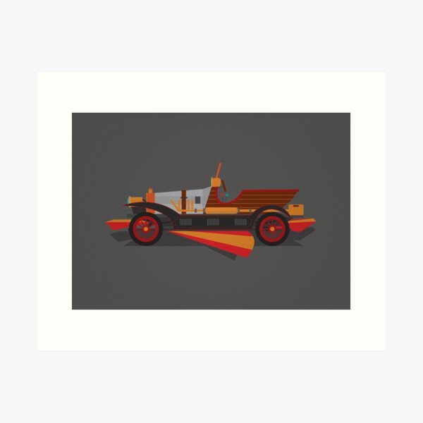 Chitty Chitty Bang Bang - Black Art Print