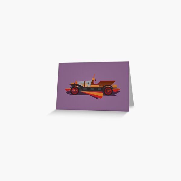 Chitty Chitty Bang Bang - Purple Greeting Card