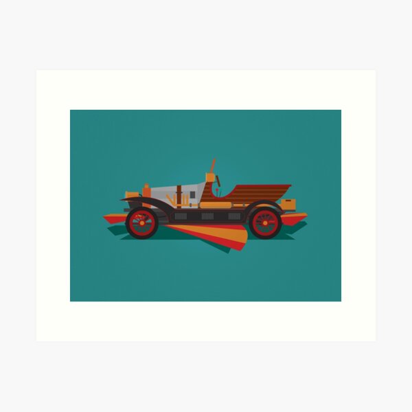 Chitty Chitty Bang Bang - Green Art Print