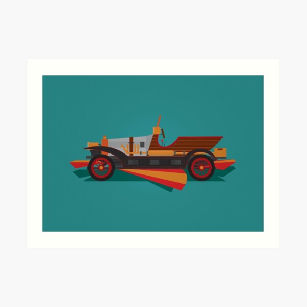 Chitty Chitty Bang Bang - Green Art Print