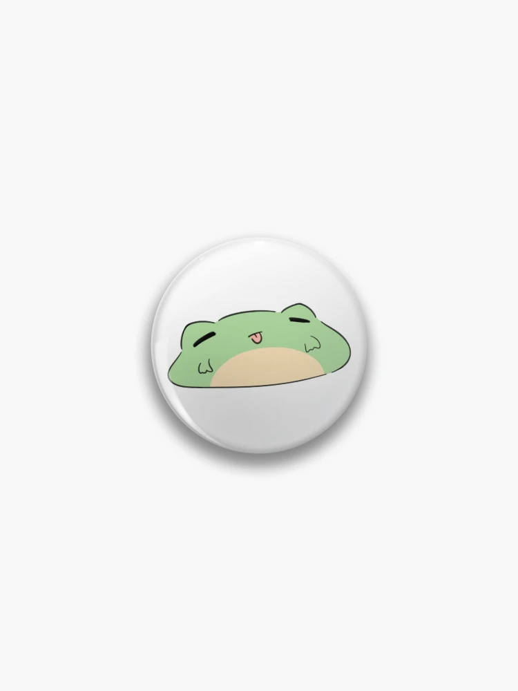 Squishy frog sticker Pin for Sale by nichoe-val