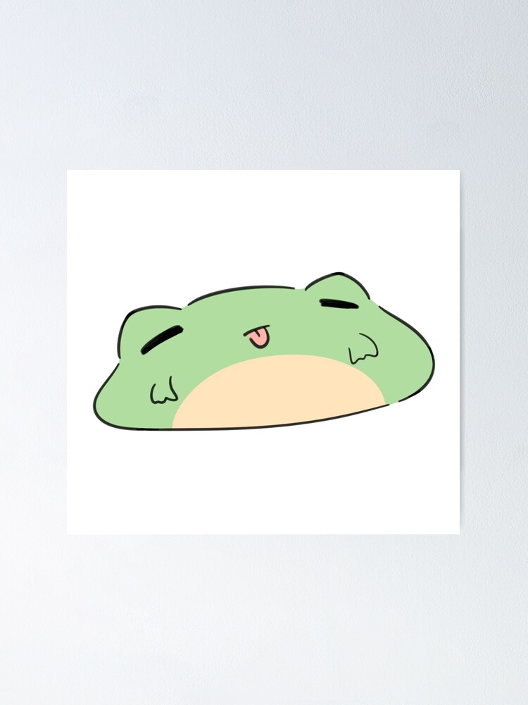 Squishy frog sticker Poster for Sale by nichoe-val