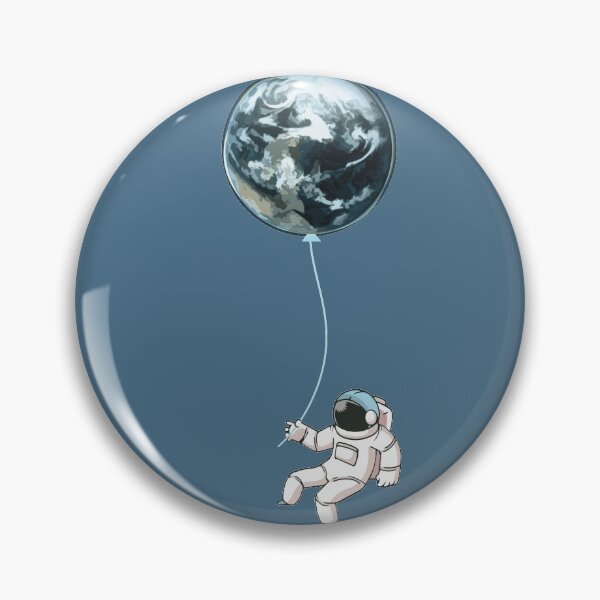 Item preview, Cute Astronaut Holding Earth Balloon  designed and sold by artado.