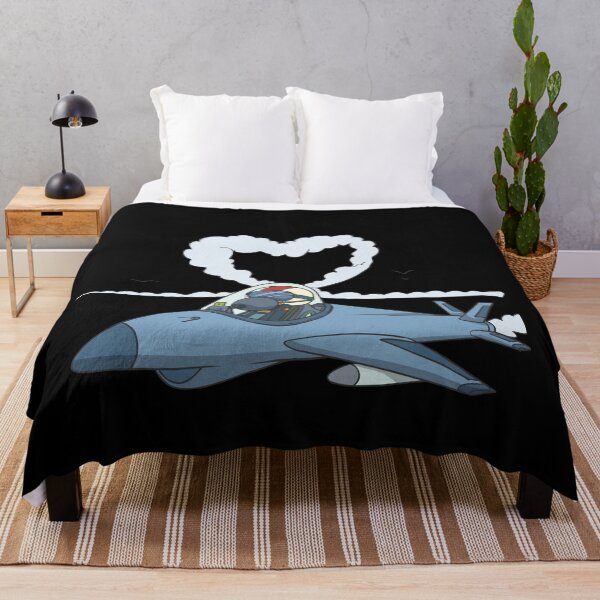 Item preview, Jet pilot flies heart with plane designed and sold by Monkey Ful.