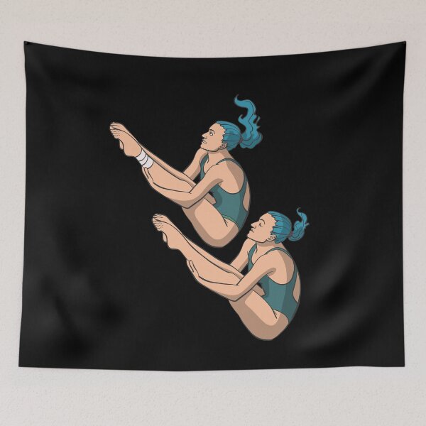 Item preview, High diving ladies in sync designed and sold by Monkey Ful.