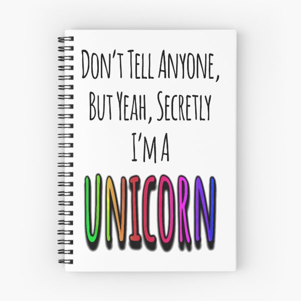 Item preview, Unicorn Rainbow, Don't Tell, But Secretly I'm Unicorn, Fabulous Unicorn Gift designed and sold by WallArt01.