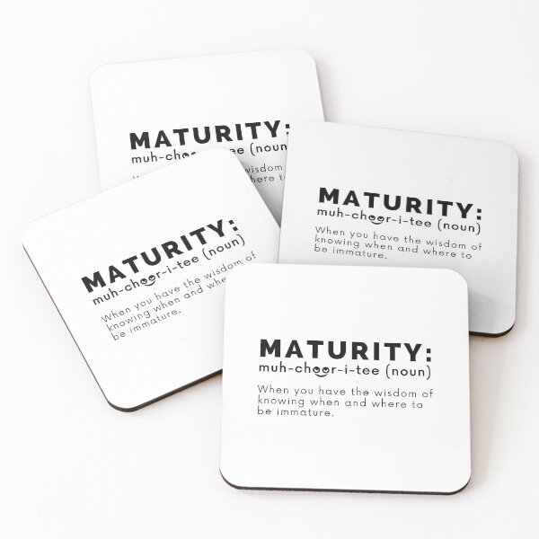 Item preview, Maturity Definition (Funny Maturity Meaning) designed and sold by molamode.