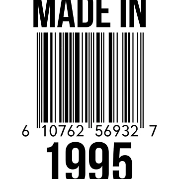 Artwork thumbnail, Made In 1995 by RandomStuffShop