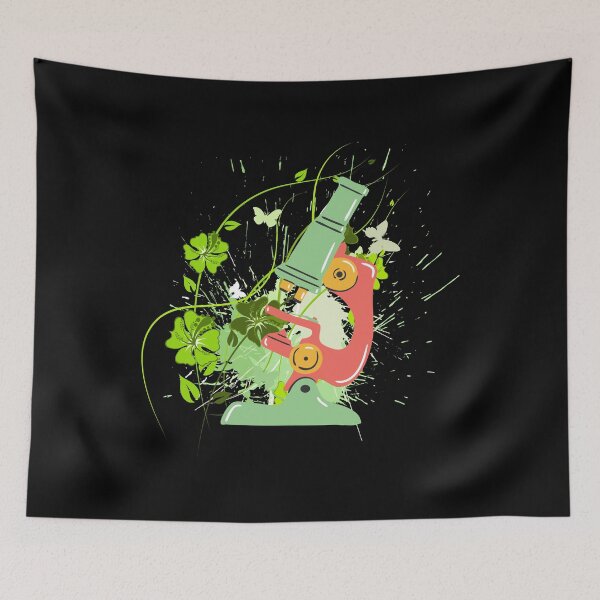 Item preview, ABSTRACT GREEN FLORAL GRUNGE MICROSCOPE MICROBIOLOGY SCIENCE designed and sold by Hippiesole.