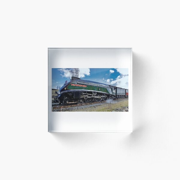 Number "9" railway engine. Acrylic Block
