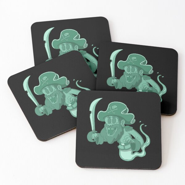 Item preview, Funny pirate with sword as a green ghost designed and sold by Monkey Ful.