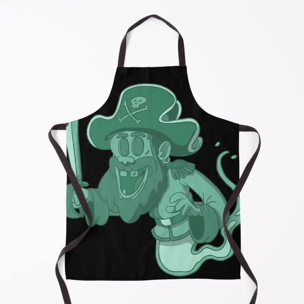 Item preview, Funny pirate with sword as a green ghost designed and sold by Monkey Ful.