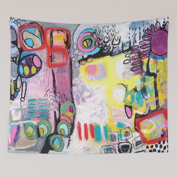 Item preview, Pretending - Abstract Art by K Coleman Hinners designed and sold by Karma Art Studio.