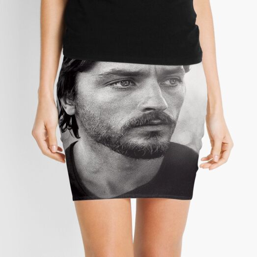 Alain Delon with beard Mini Skirt