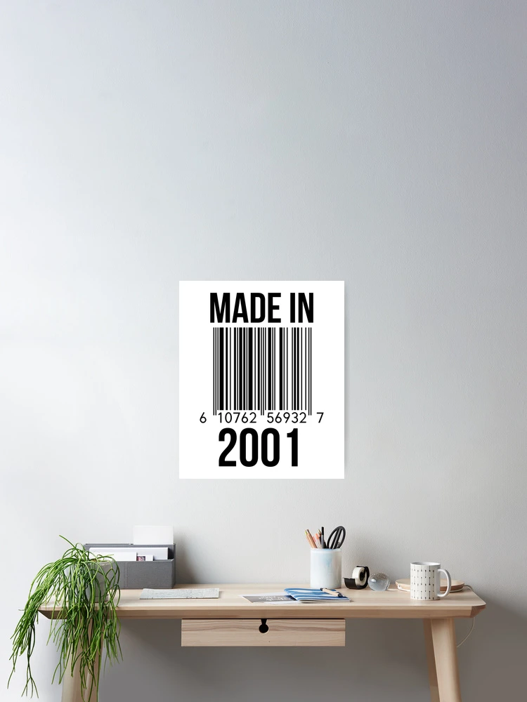 Thumbnail 2 of 3, Poster, Made In 2001 designed and sold by RandomStuffShop.