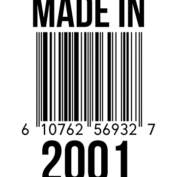 Artwork thumbnail, Made In 2001 by RandomStuffShop