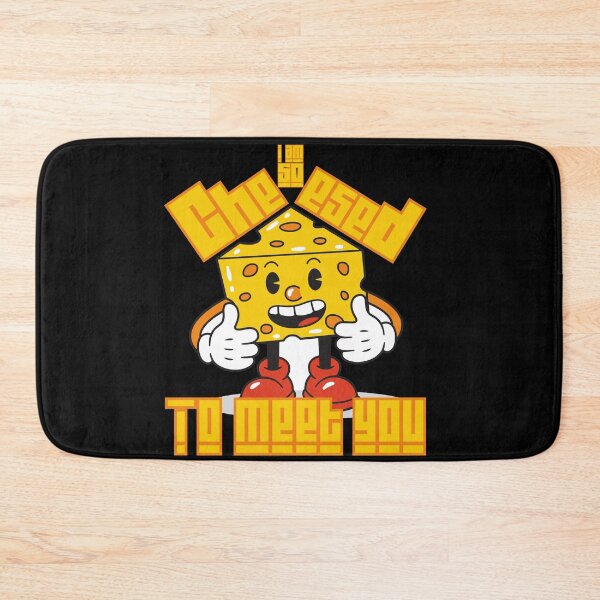 Item preview, Cheesed To Meet You-cute cartoon happy smiling food.  designed and sold by Rajpramanik.