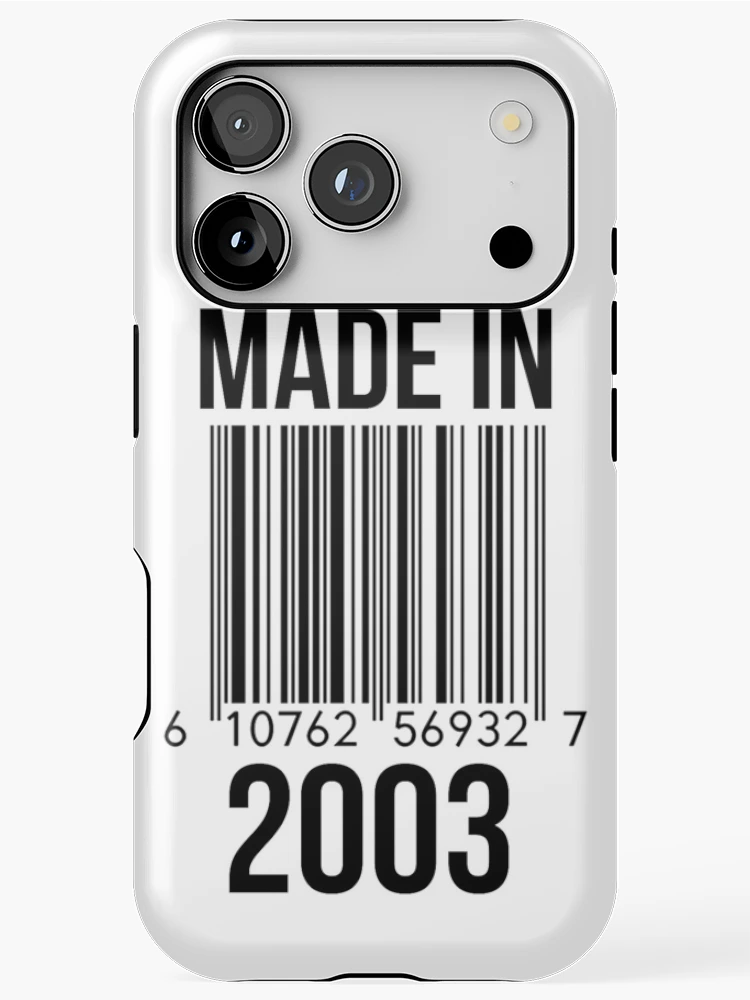 Thumbnail 1 of 4, iPhone Case, Made In 2003 designed and sold by RandomStuffShop.