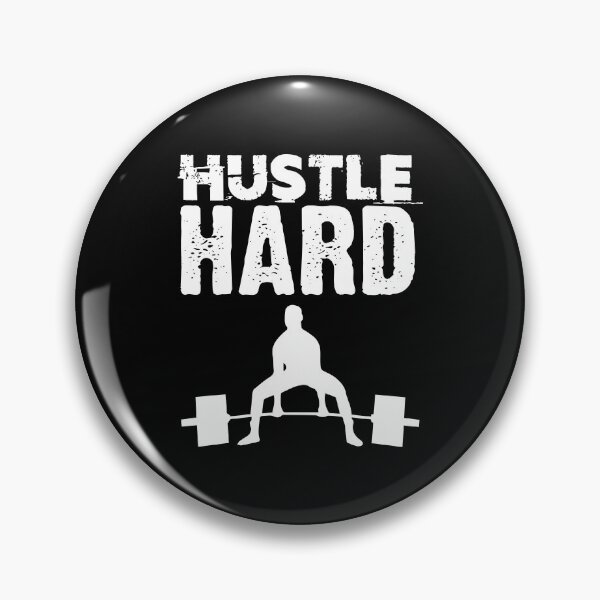 Item preview, Hustle Hard Gym Motivation Strongman Powerlifting Deadlift designed and sold by Nessshirts.