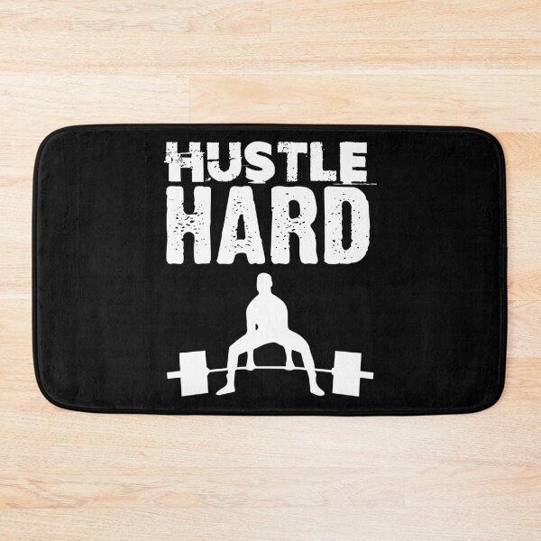 Item preview, Hustle Hard Gym Motivation Strongman Powerlifting Deadlift designed and sold by Nessshirts.