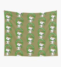 Snoopy Happy St Patricks Day Wall Tapestry
