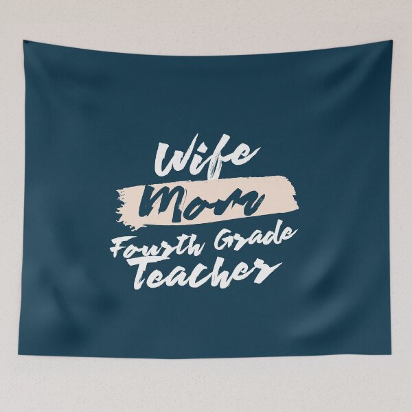 Item preview, Cute Wife Mom Fourth Grade Teacher Gift Idea designed and sold by betternotes.