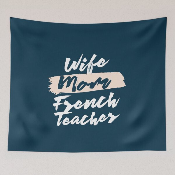 Artikelvorschau, Cute Wife Mom French Teacher Gift Idea entworfen und verkauft von betternotes.
